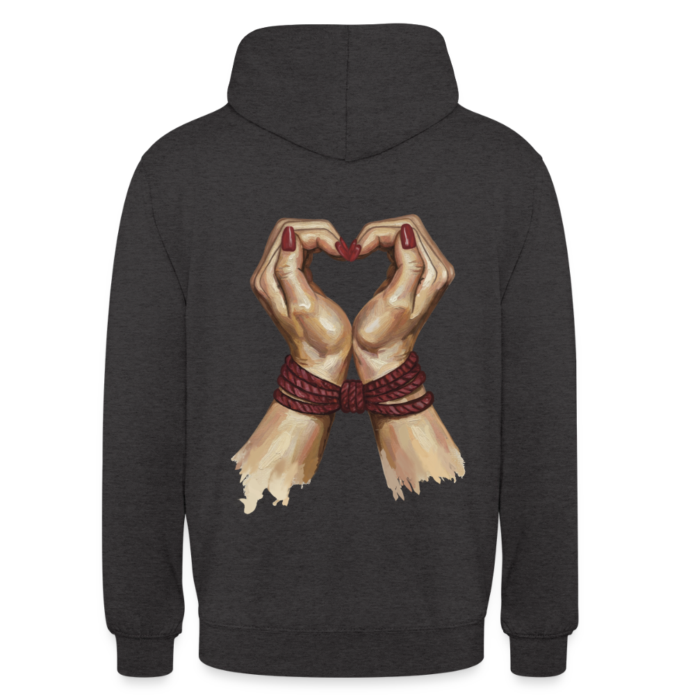 bound.by.Love.unisex.hoodie - Anthrazit