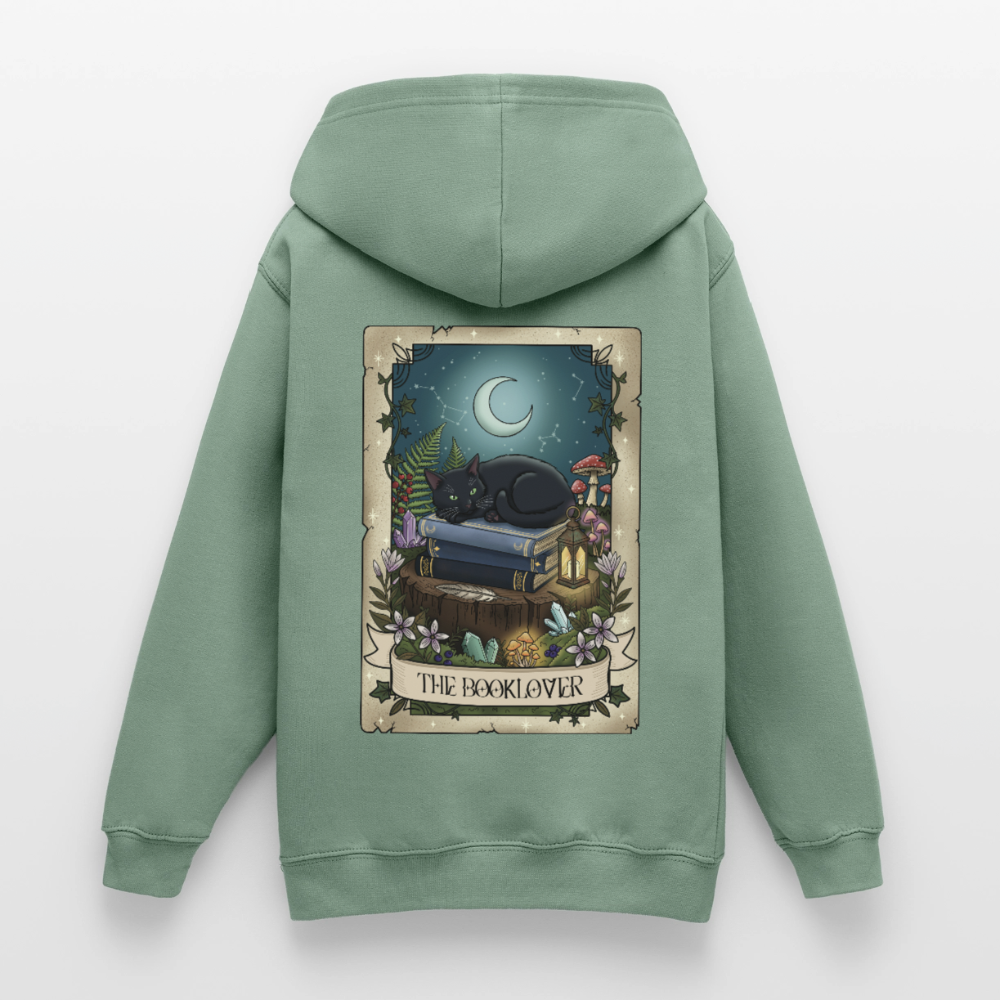 Tarotkarten-Booklover-teenager-hoodie - Graugrün