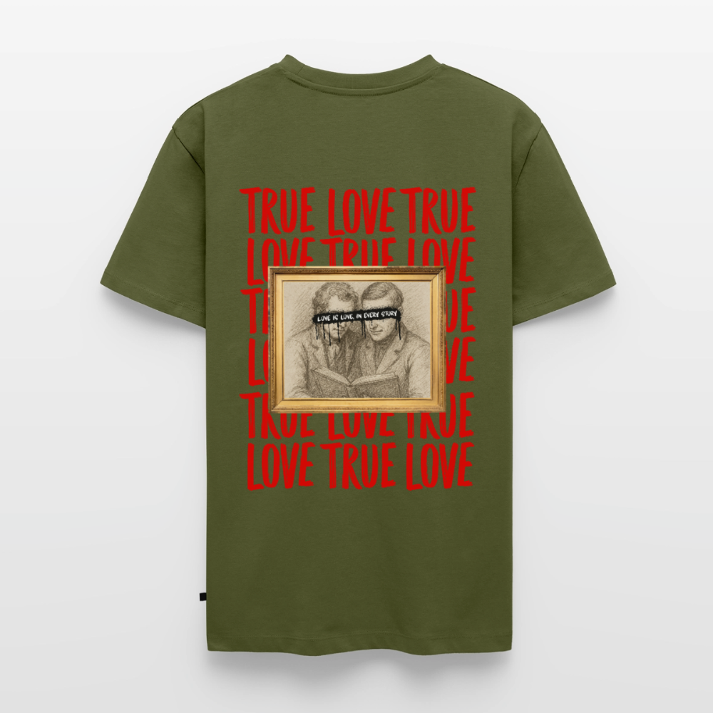 love.is.love.men.männer.shirt - Khaki
