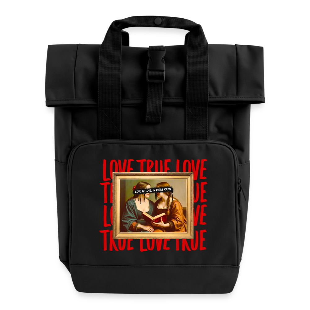 love-is-love-women-unisex-rucksack-14l - Schwarz
