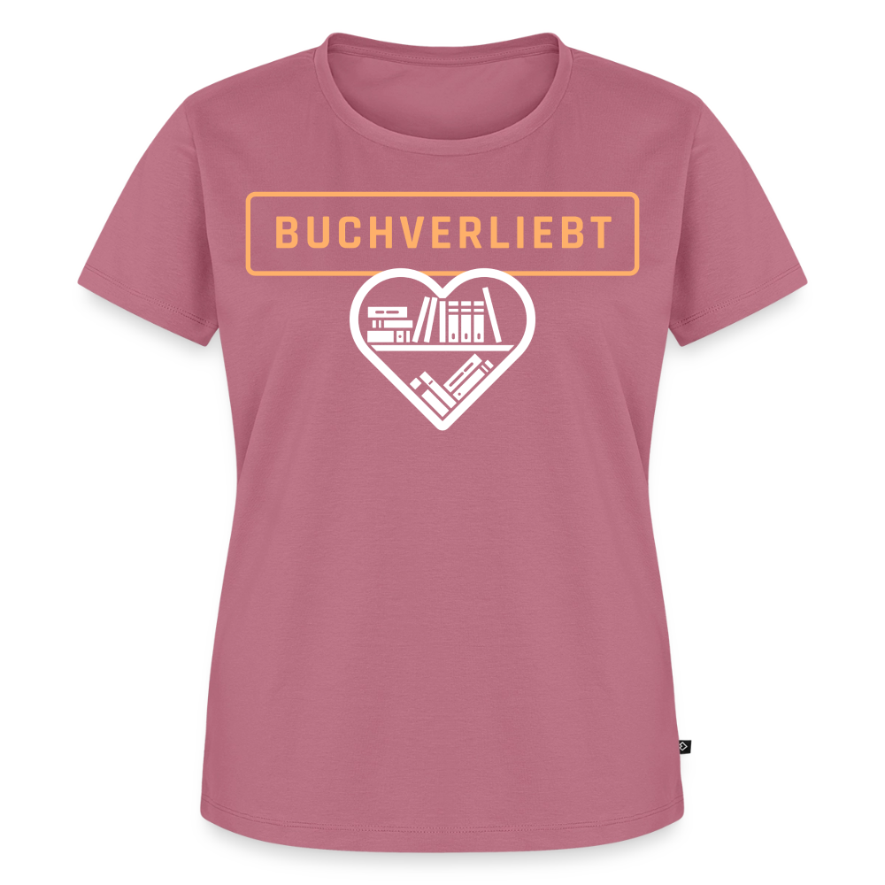 buchverliebt-frauen-shirt - Mauve