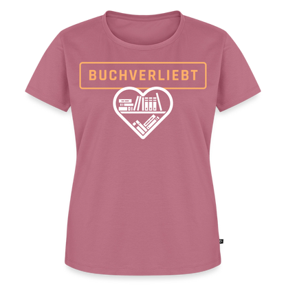 buchverliebt-frauen-shirt - Mauve
