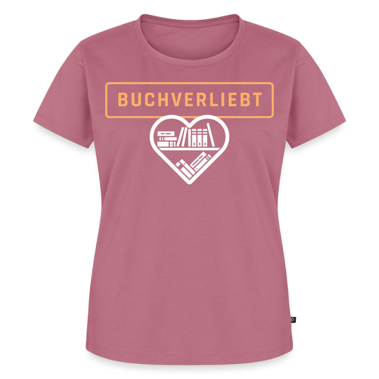 buchverliebt-frauen-shirt - Mauve