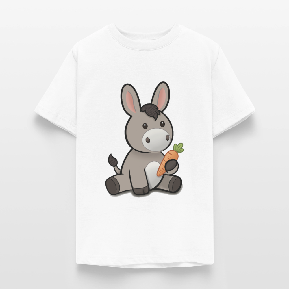der-kleine-esel-teenager-t-shirt - Weiß