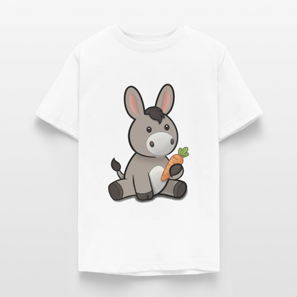 der-kleine-esel-teenager-t-shirt - Weiß