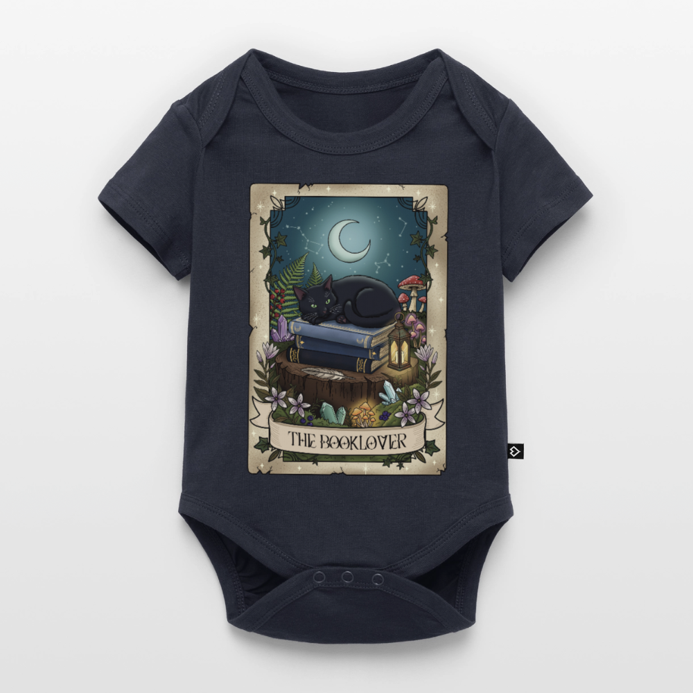 Tarotkarten-Booklover-baby-bio-body - Navy