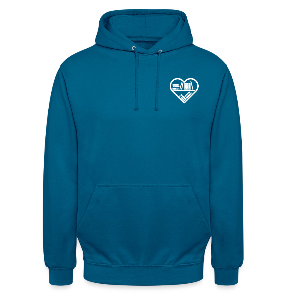 buchverliebt-unisex-hoodie - Tiefseeblau 