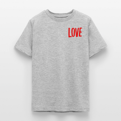 love.is.love.men.teenager.shirt - Grau meliert