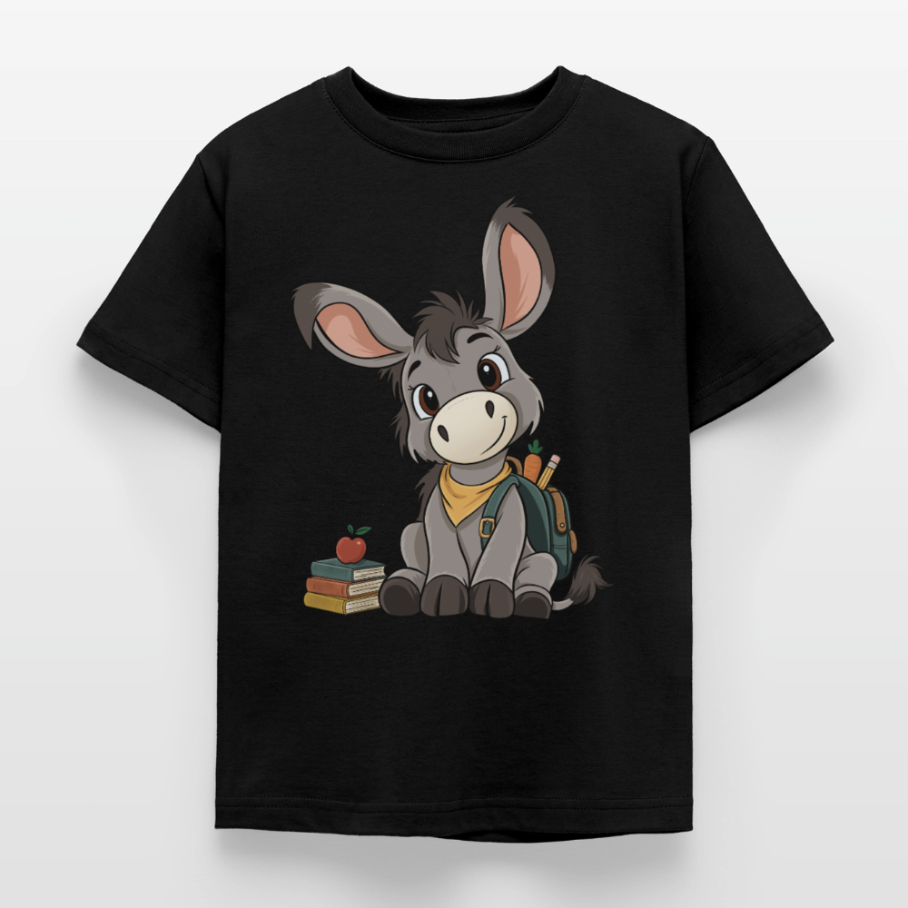 der-kleine-esel-classic-kinder-t-shirt - Schwarz