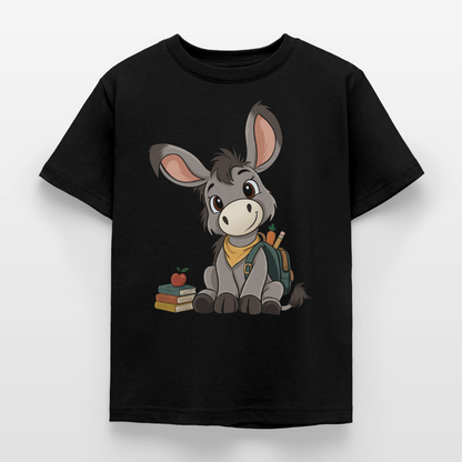 der-kleine-esel-classic-kinder-t-shirt - Schwarz