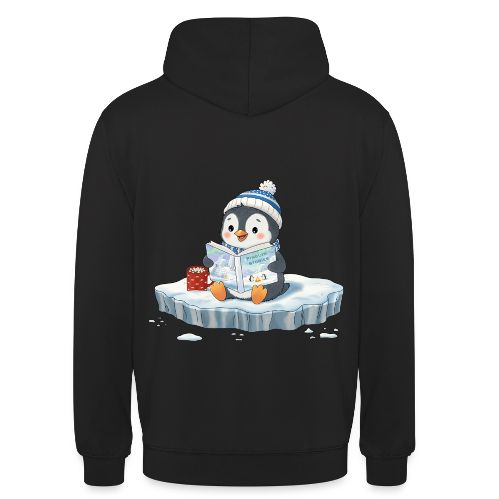 cozy.pinguin.stories.unisex.hoodie - Schwarz