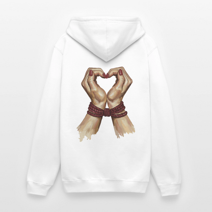 bound.by.Love.unisex.hoodie - Weiß