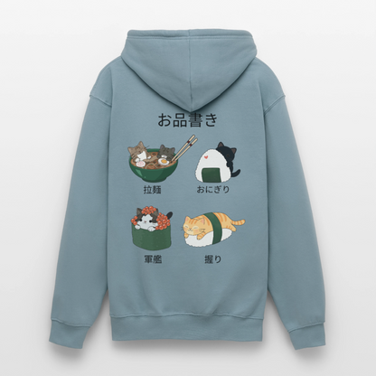 Sushi-Cats-unisex-hoodie - Nebelblau