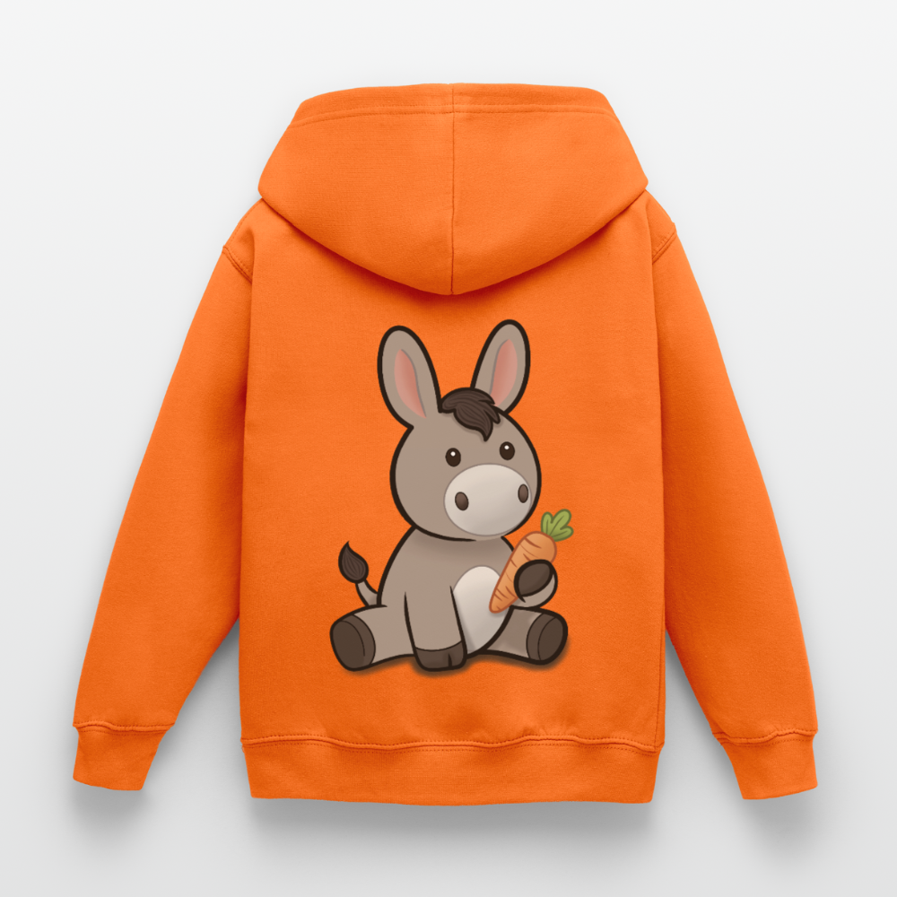 der-kleine-esel-kinder-hoodie - Orange