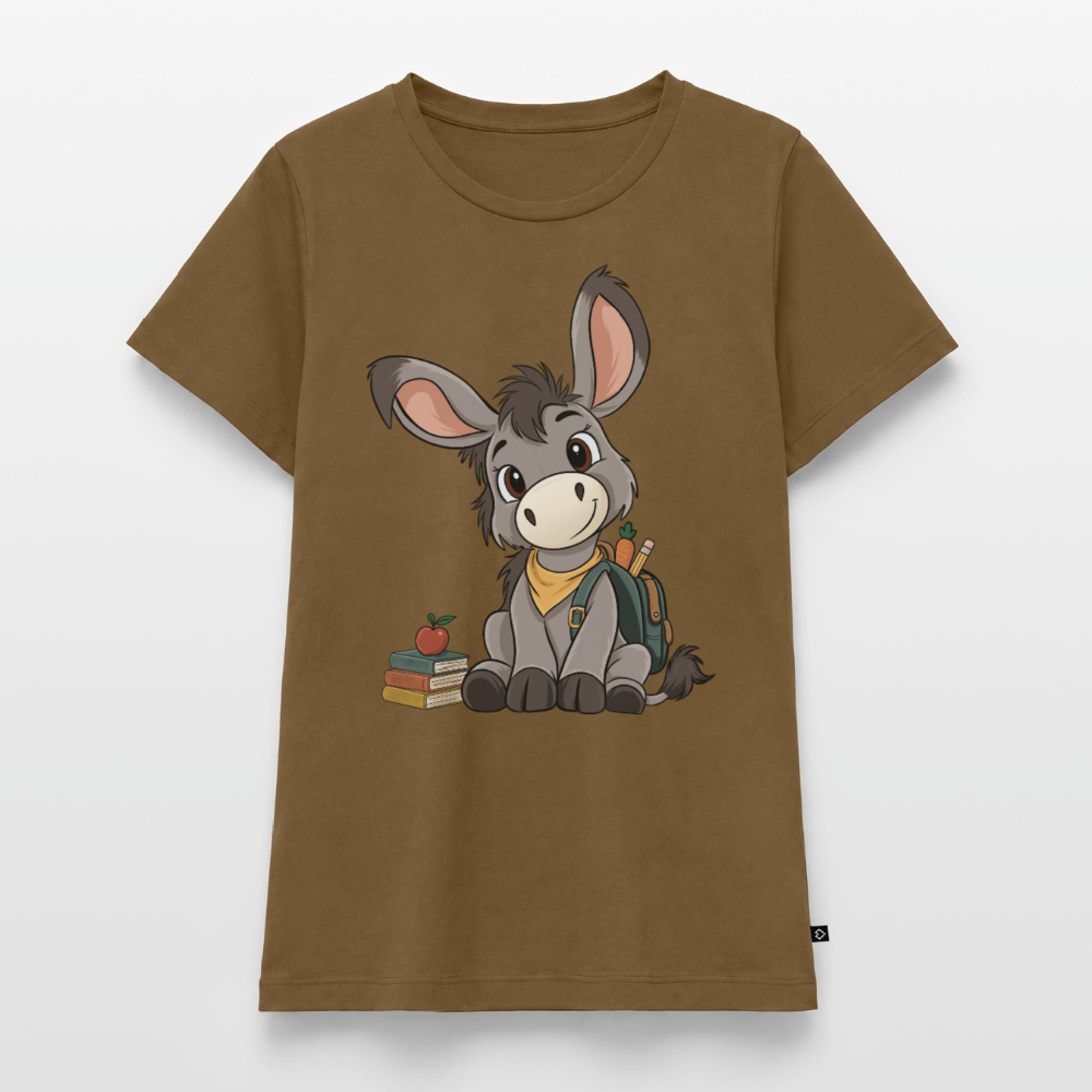 der-kleine-esel-classic-frauen-shirt - Nussbraun