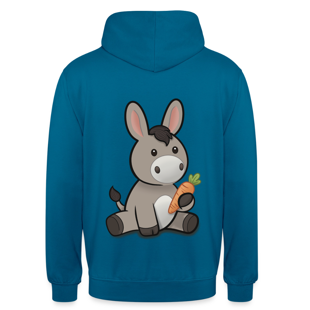 der-kleine-esel-unisex-hoodie - Tiefseeblau 