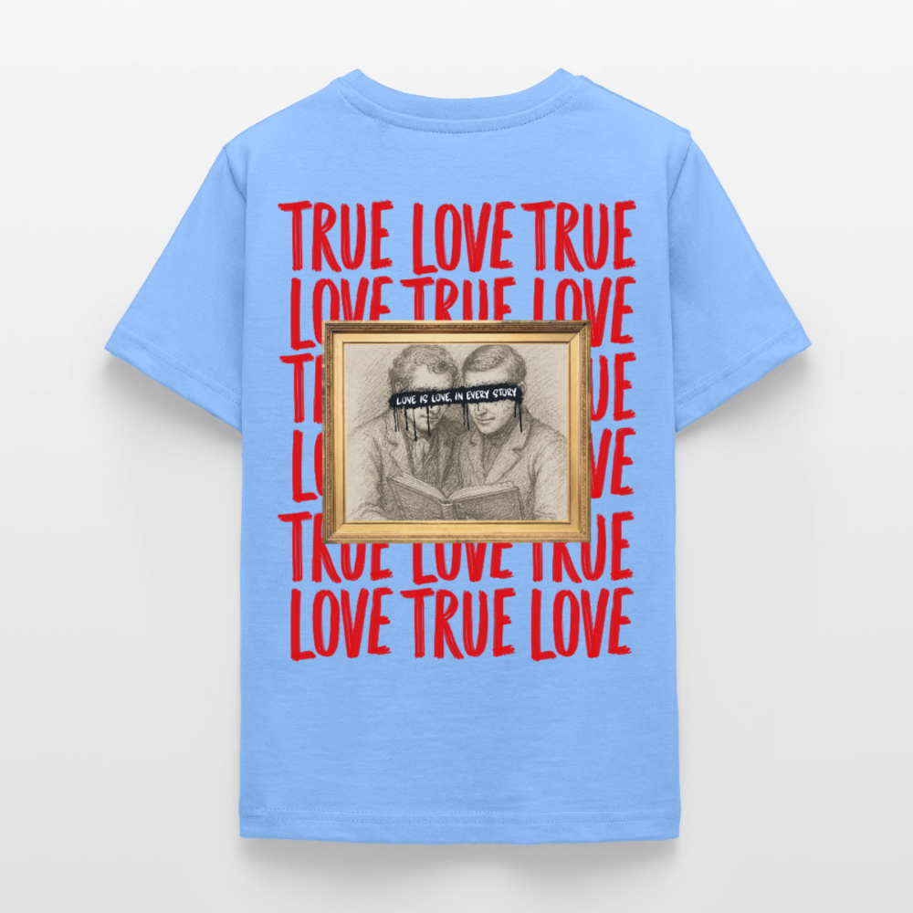 love.is.love.men.teenager.shirt - Himmelblau