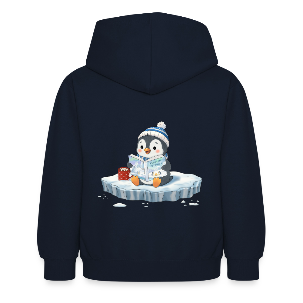 cozy.pinguin.stories.kinder.hoodie - Navy