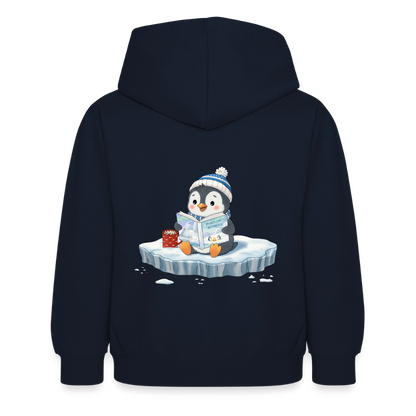 cozy.pinguin.stories.kinder.hoodie - Navy