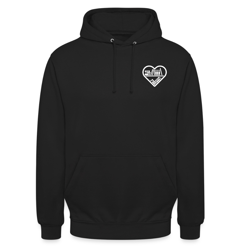 buchverliebt-unisex-hoodie - Schwarz