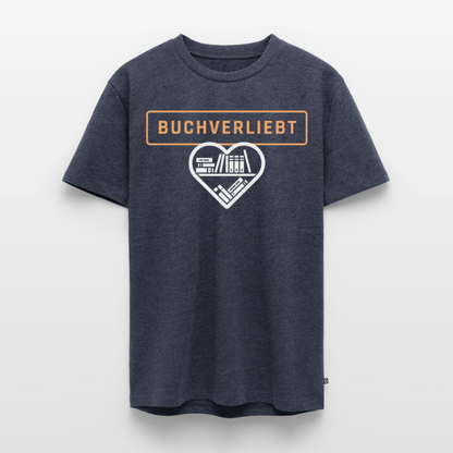 buchverliebt-männer-shirt - Jeansblau 