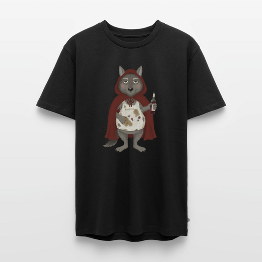 Der.asozial.wolf.männer.shirt - Schwarz