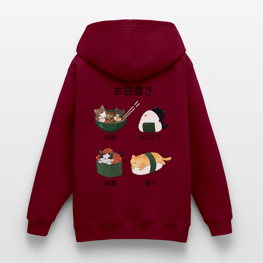 Sushi-Cats-teenager-hoodie - Bordeaux