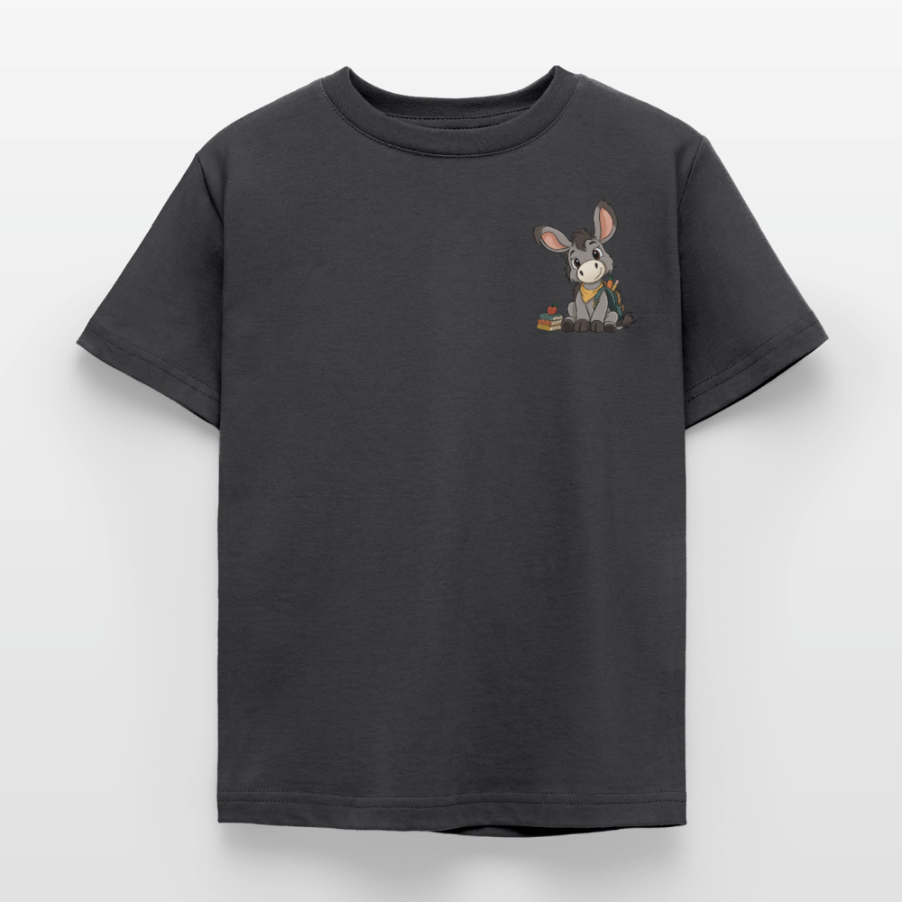 der-kleine-esel-kinder-classic-t-shirt-pocket - Dunkelgrau