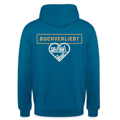 buchverliebt-unisex-hoodie - Tiefseeblau 