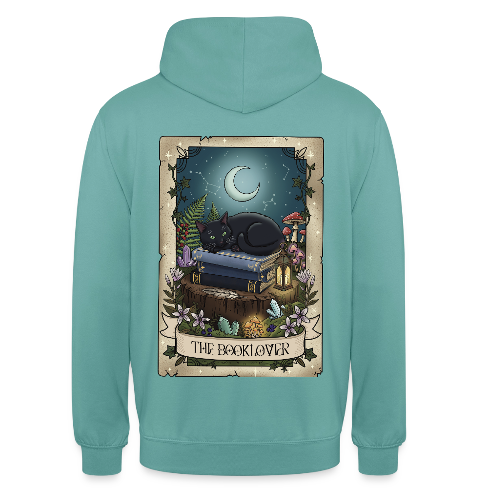 Tarotkarten-Booklover-unisex-hoodie - Pastelltürkis