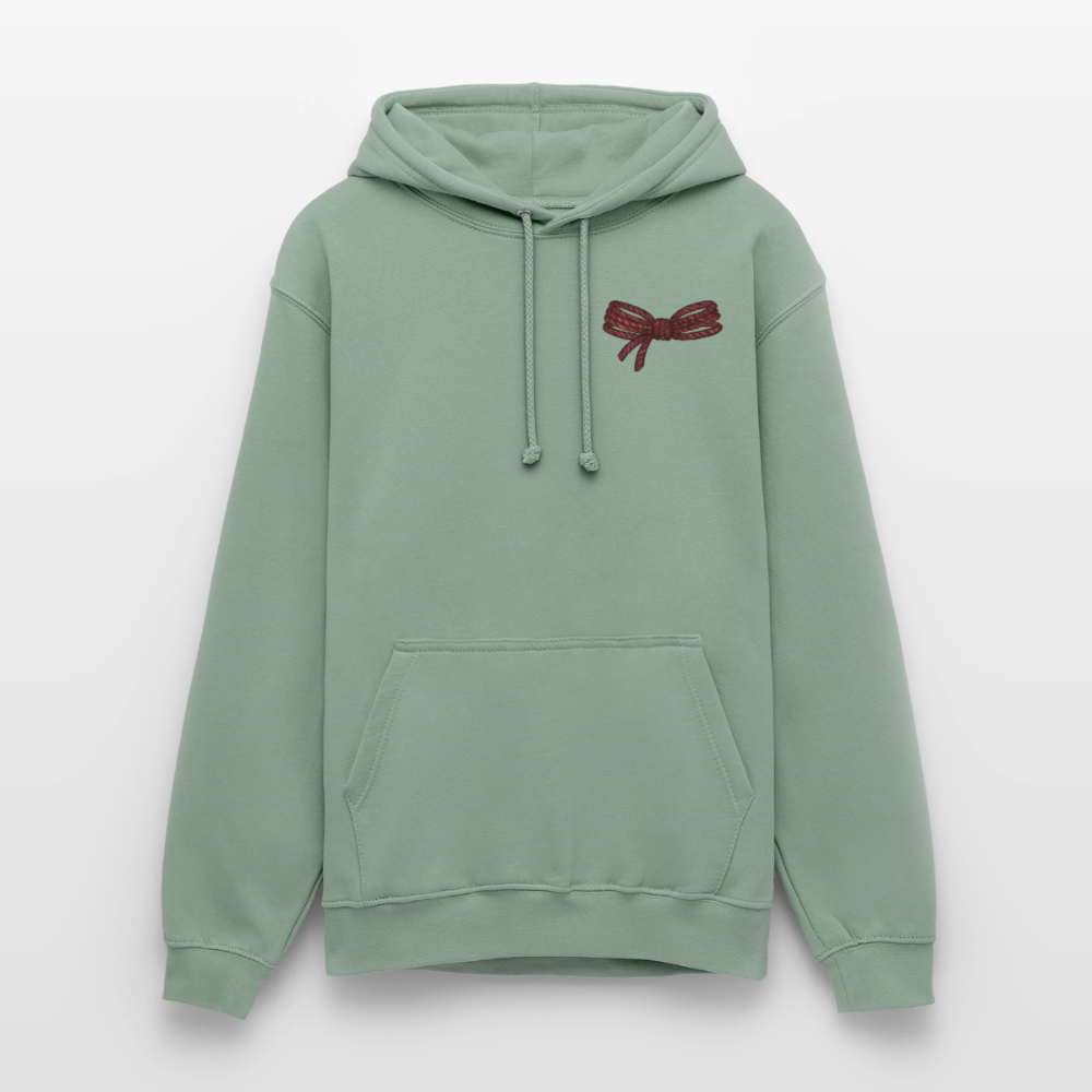 bound.by.Love.unisex.hoodie - Graugrün