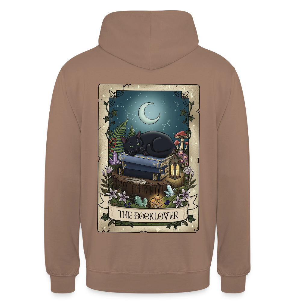 Tarotkarten-Booklover-unisex-hoodie - Mokka