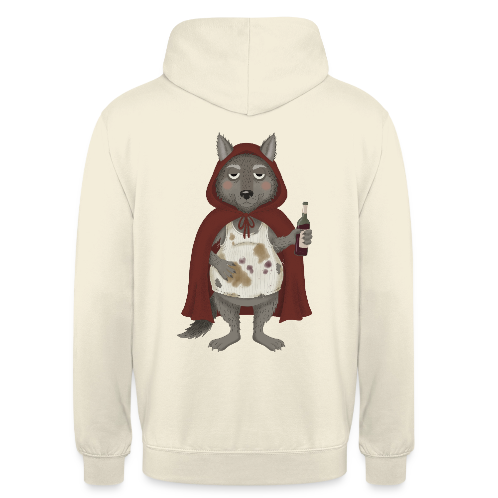 der.asoziale.wolf.unisex.hoodie - Vanille-Milchshake