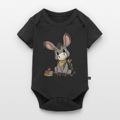der-kleine-esel-classic-baby-bio-body - Schwarz