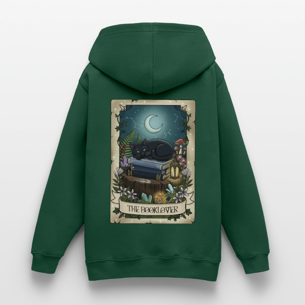 Tarotkarten-Booklover-teenager-hoodie - Flaschengrün