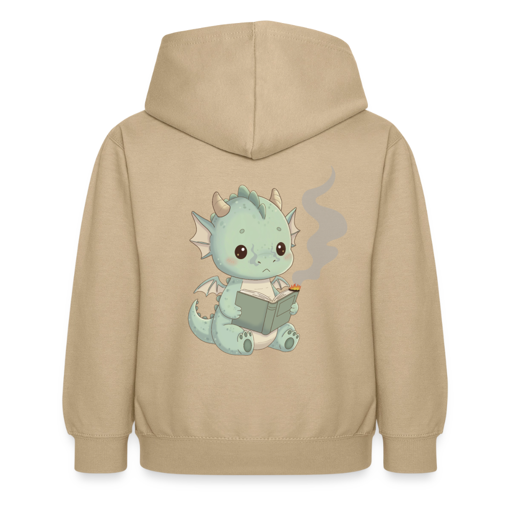 Kleiner.buecherdrache.kinder.hoodie - Sand