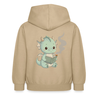 Kleiner.buecherdrache.kinder.hoodie - Sand