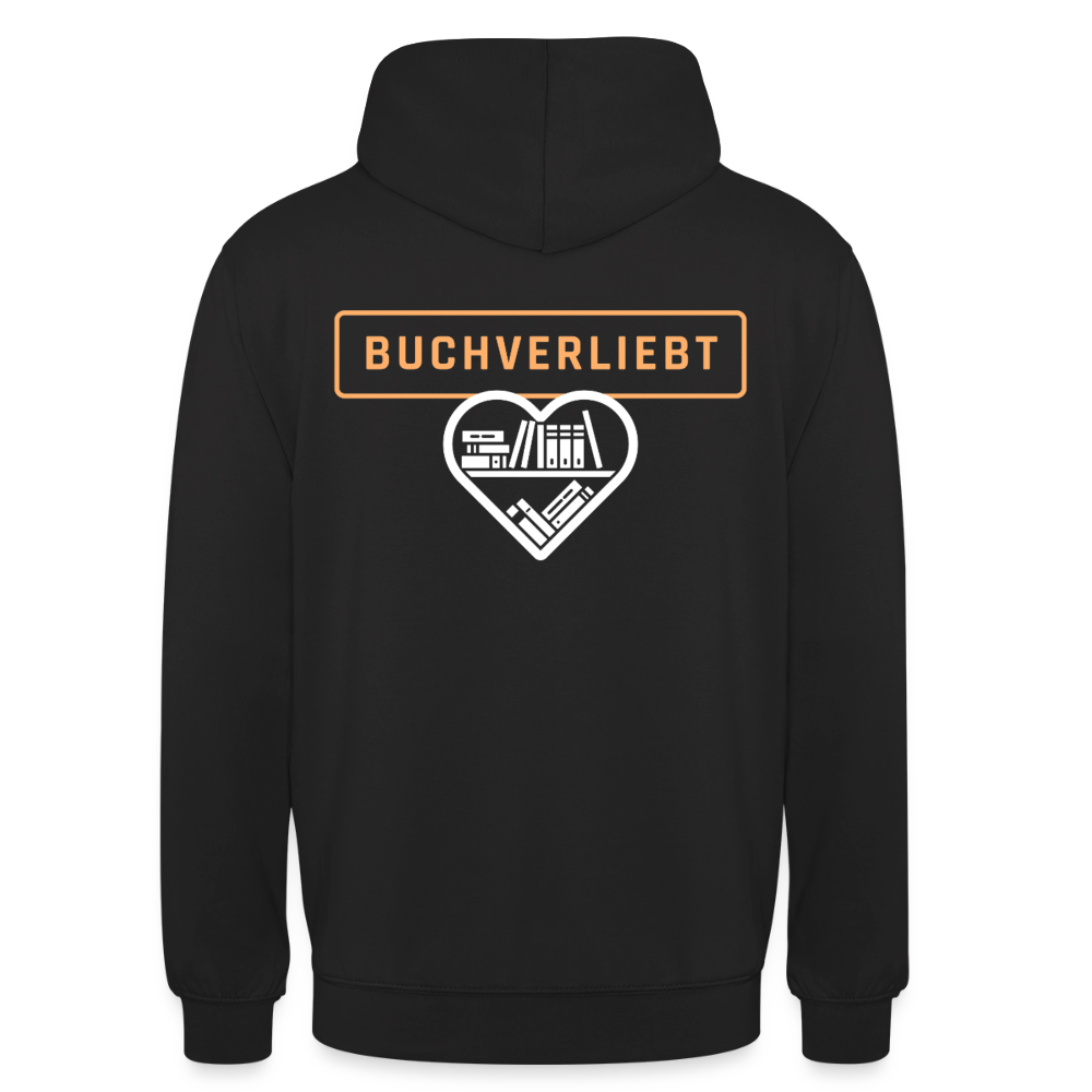 buchverliebt-unisex-hoodie - Schwarz