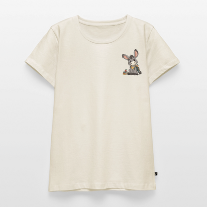 der-kleine-esel-classic-frauen-shirt-pocket - Naturweiß