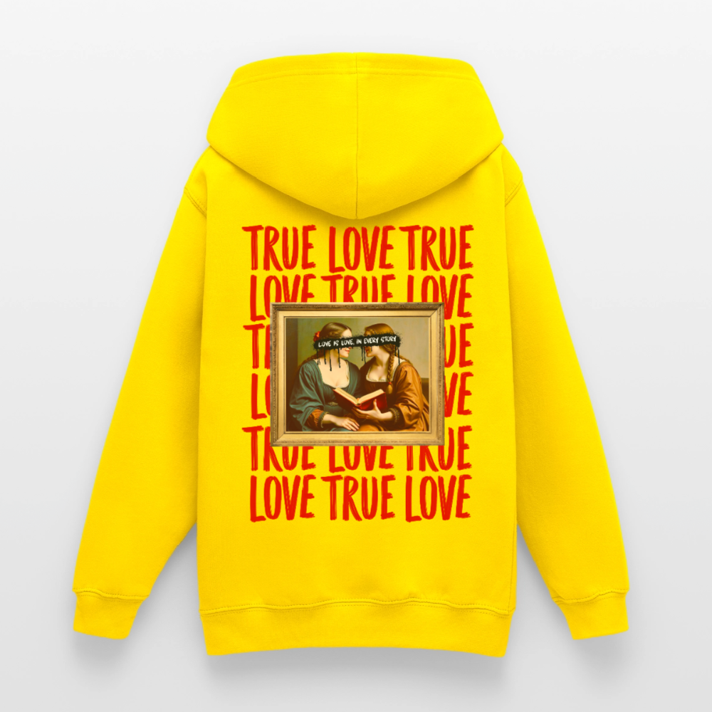love.is.love.women.unisex.hoodie - Gelb