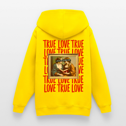love.is.love.women.unisex.hoodie - Gelb