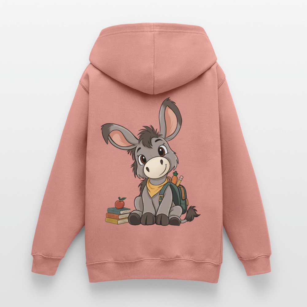 der-kleine-esel-classic--teenager-hoodie - Altrosa