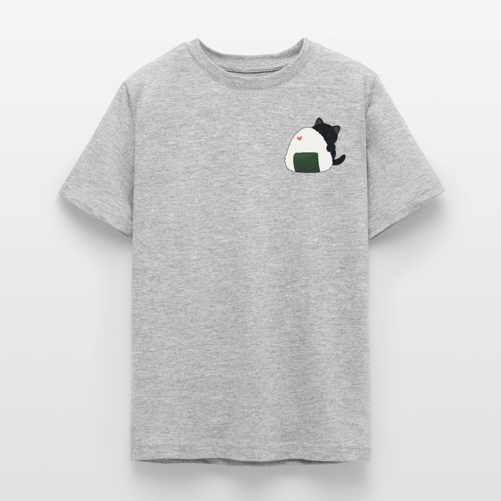 Sushi-Cats-Onigiri-teenager-kinder-t--shirt - Grau meliert