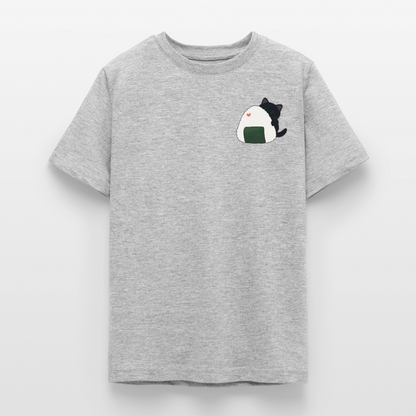 Sushi-Cats-Onigiri-teenager-kinder-t--shirt - Grau meliert