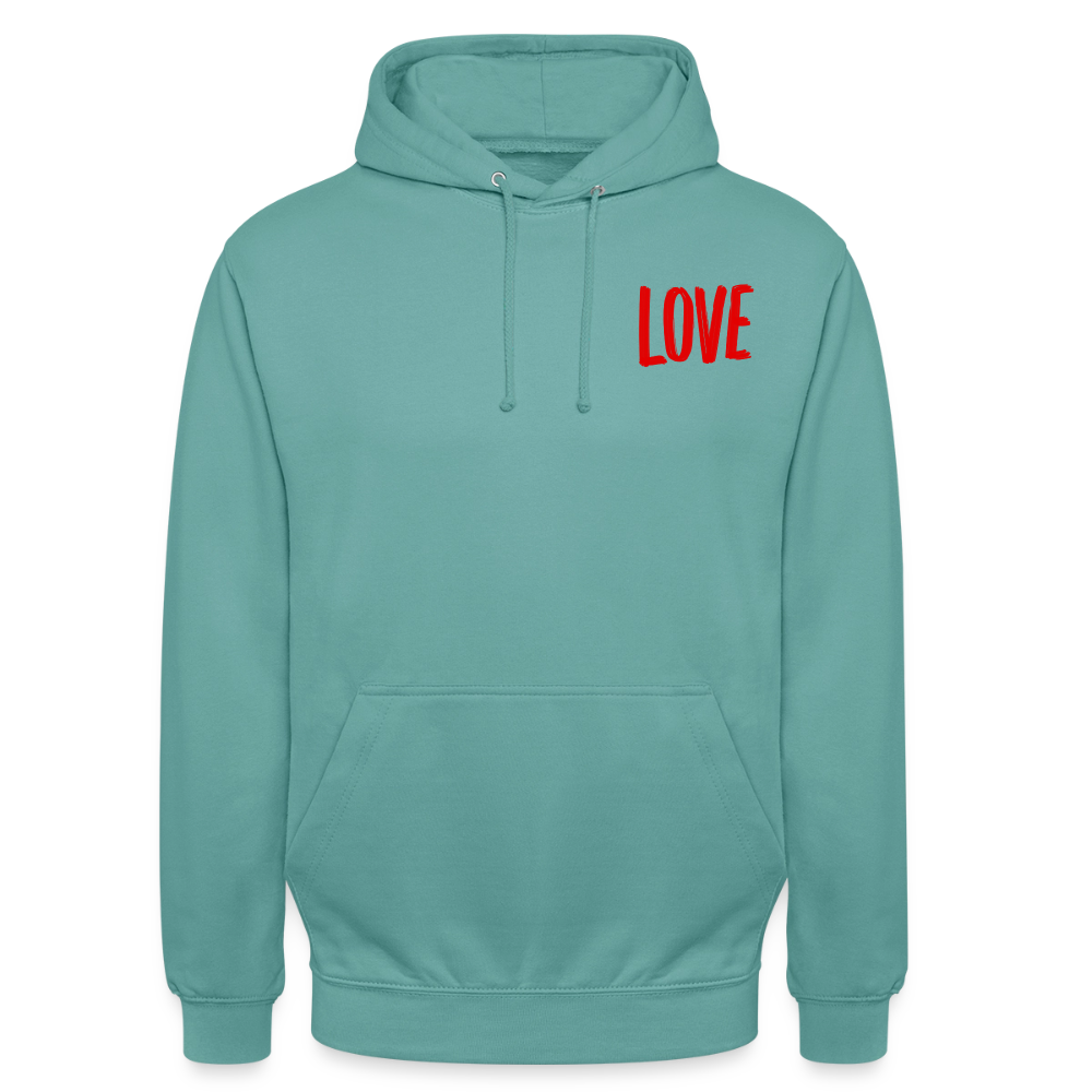 love.is.love.men.Unisex.Hoodie - Pastelltürkis