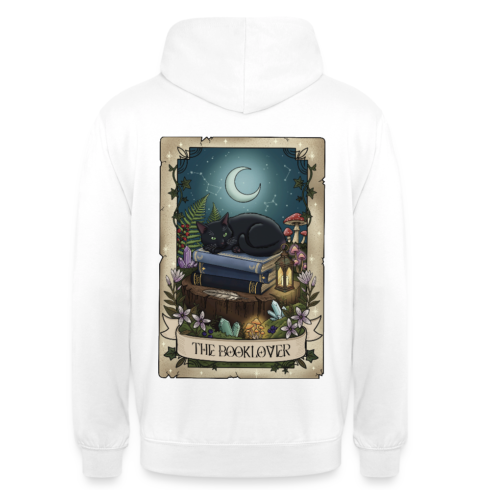 Tarotkarten-Booklover-unisex-hoodie - Weiß
