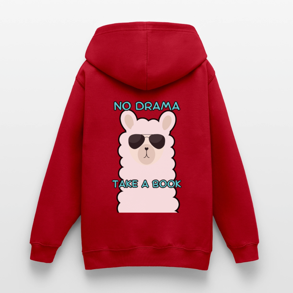no-drama-teenager-hoodie - Rot