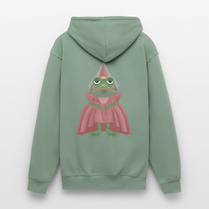 der.ungekuesste.froschkoenig.unisex.hoodie - Graugrün