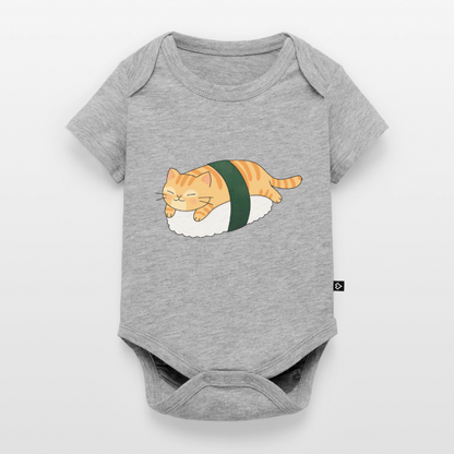 Sushi-Cats-Nigiri-baby-bio-body - Grau meliert