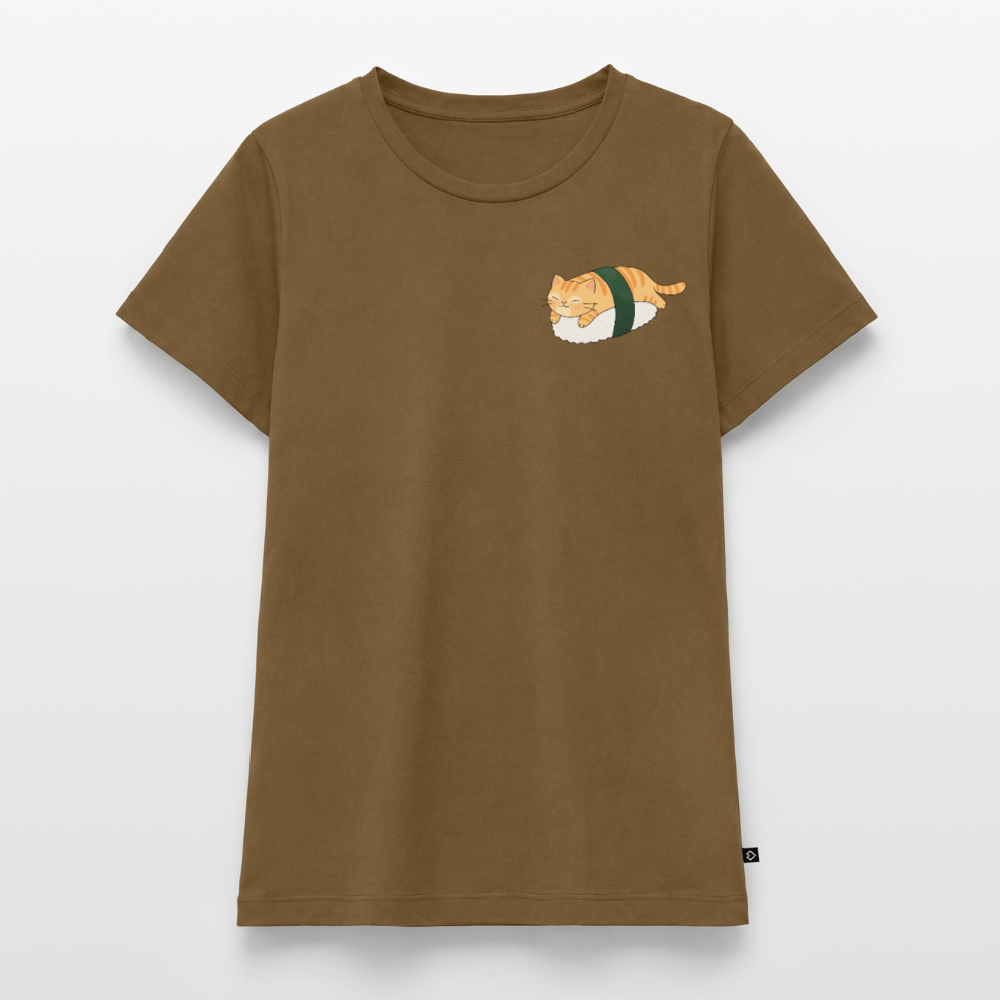 Sushi-Cats-Nigiri-frauen-shirt - Nussbraun